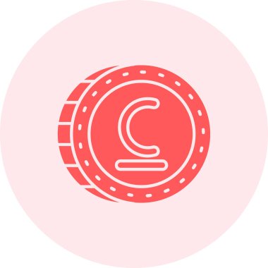 Tek bir harf simgesinin vektör illüstrasyonu