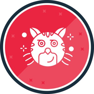 kedi simgesi vektör illüstrasyonu