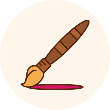 Dövme simgesinin vektör illüstrasyonu