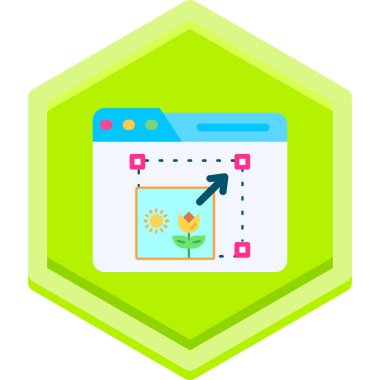 Modern bir simgenin vektör illüstrasyonu