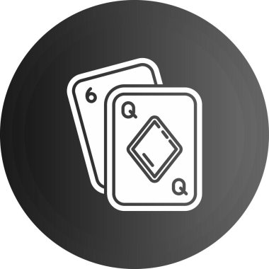 Oyun kartının vektör illüstrasyonu