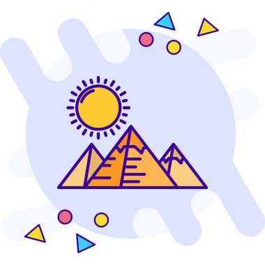 vektör olarak dağ simgesi