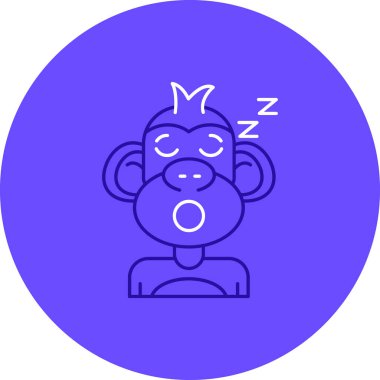 maymun ikon vektör illüstrasyonu