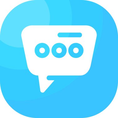 Sohbet simgesi vektör illüstrasyonu