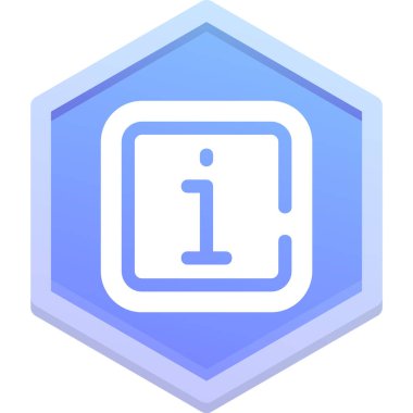 bilgi simgesi beyaz arkaplanda izole edilmiş basit bir şekilde.