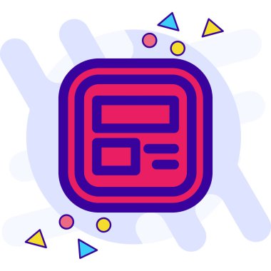 Modern bir simgenin vektör illüstrasyonu