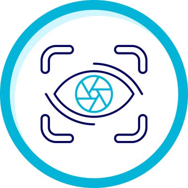 Göz simgesi vektör illüstrasyonu