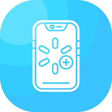 akıllı telefon simgesi vektör illüstrasyonu