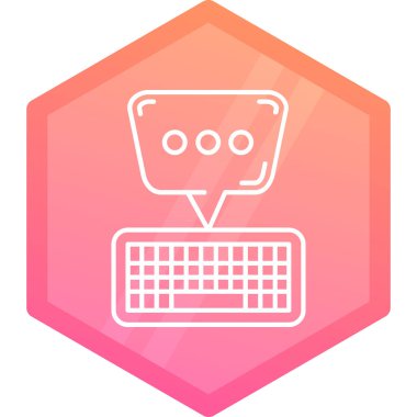 Sohbet simgesinin vektör illüstrasyonu