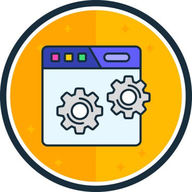 Ayarlama. Web simgesi basit tasarım
