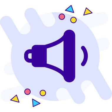 Megafon. Web simgesi basit tasarım