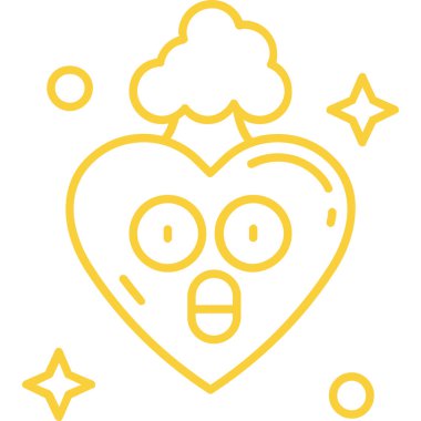 Mutlu aşk simgesi vektör illüstrasyon tasarımı