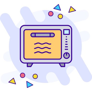 Hoparlör simgesi, ana hatlı vektör illüstrasyonu