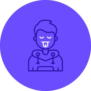 Adamım. Web simgesi basit illüstrasyon