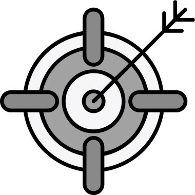 hedef simge vektör illüstrasyonu