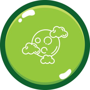 Bulut. Web simgesi basit illüstrasyon