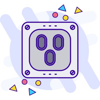 Bir oyun simgesinin vektör illüstrasyonu