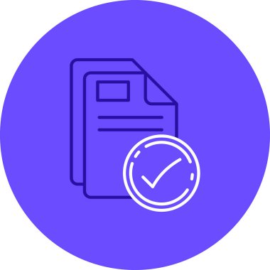 Kontrol listesi simgesi, vektör illüstrasyonu