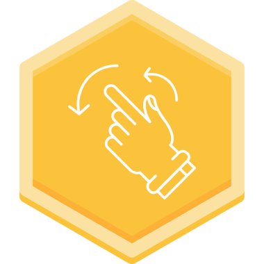 Moda biçimi izole edilmiş arkaplanda el işaretçisi simgesi