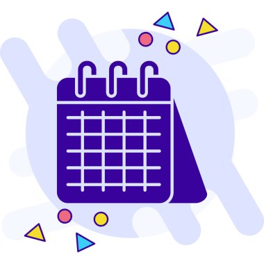 Takvim. Web simgesi basit illüstrasyon