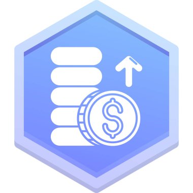 Para için. Web simgesi basit illüstrasyon