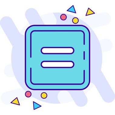 Modern bir simgenin vektör illüstrasyonu