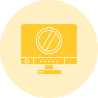 bilgisayar vektör simgesi modern basit illüstrasyon