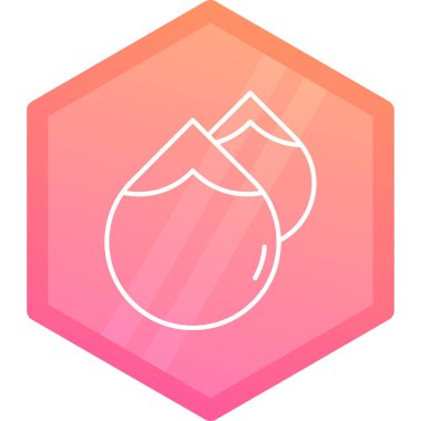 güzel buz küpü vektör çizgisi simgesi