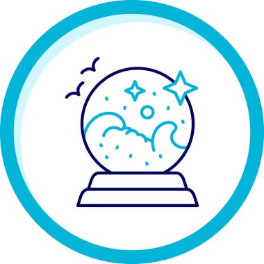 Gezegen ikonu vektör illüstrasyonu