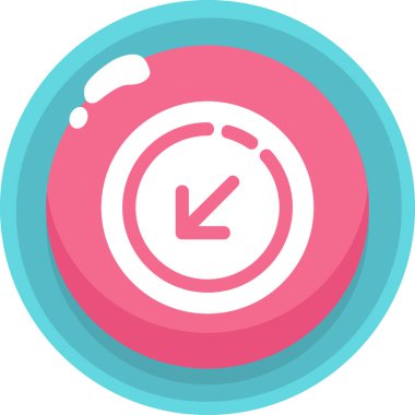 Dur. Web simgesi basit illüstrasyon