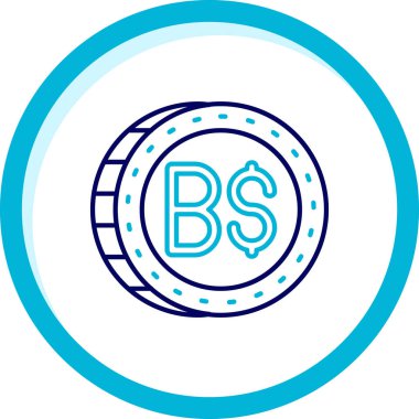 para sikke simgesi. vektör illüstrasyon