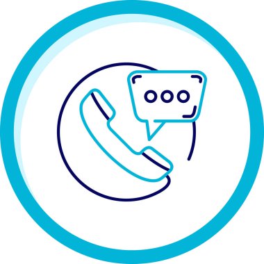 Telefon simgesinin vektör illüstrasyonu