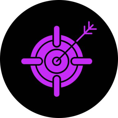 Hedef simgenin vektör illüstrasyonu