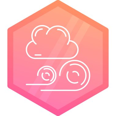 Bulut simgesi vektör illüstrasyonu