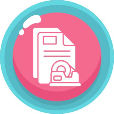 - Makine. Web simgesi basit illüstrasyon