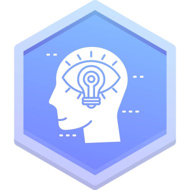 Beyin. Web simgesi basit illüstrasyon