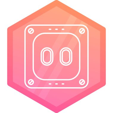 beyaz arka planda izole edilmiş çizgi elektrikli araba simgesi. Elektrik ekosu. Renkli taslak konsepti. vektör.