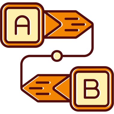 Bir simge kümesinin vektör illüstrasyonu