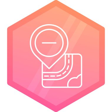 Konum simgesinin vektör illüstrasyonu modern simge