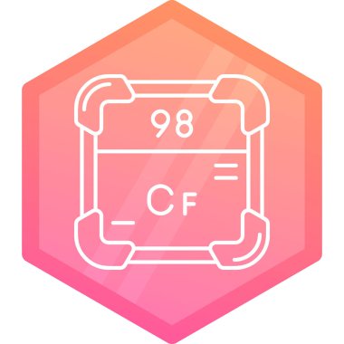 Eşsiz kimyasal element ikon vektörü. kimyasal kimyasal işaret
