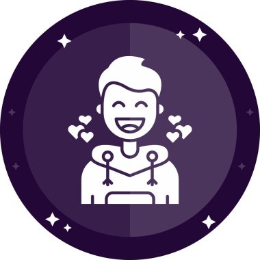 Yıldız çelenkli bir kızın vektör çizimi