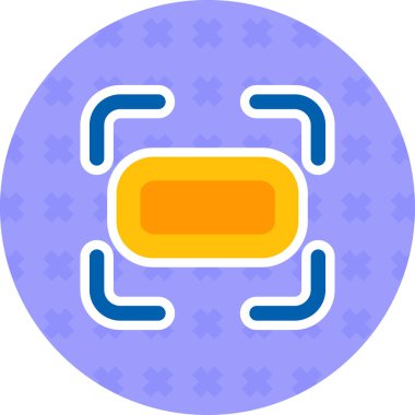 Bir haritanın modern simgesinin vektör illüstrasyonu