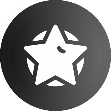 Yıldız simgesi, vektör çizimi. düz tasarım biçimi