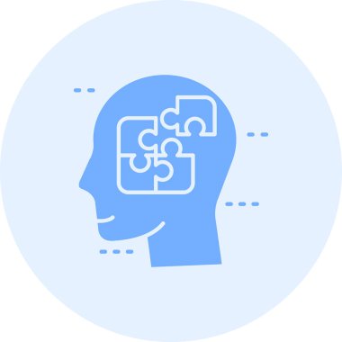 Beyin. Web simgesi basit illüstrasyon