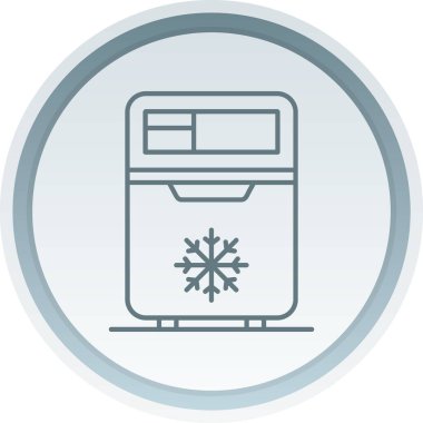 Buzdolabı düz tasarım simgesi