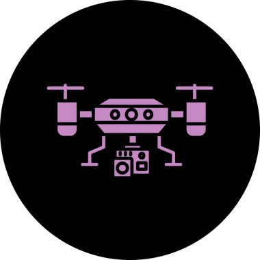 Drone simgesinin vektör illüstrasyonu