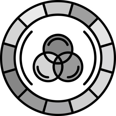 Tek bir simgenin vektör illüstrasyonu