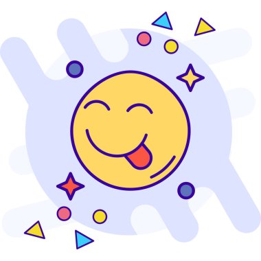 Mutlu yüz simgesi simgesi - özet biçimi