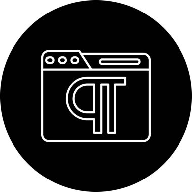 Paragraf satırı ters çevrildi, basit vektör illüstrasyonu