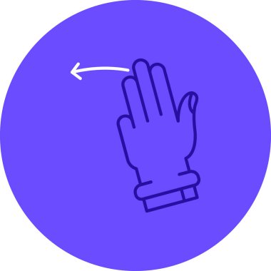 Eldiven simgesinin vektör çizimi